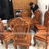 Bộ bàn luois hoàng gia 8 ghế 1 bàn tròn của anh Quang ở Hà Đông