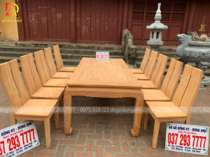Bộ bàn ghế ăn Hiện đại tựa cong 10 ghế Được Anh Hùng ở Hà Giang Đặt !!!