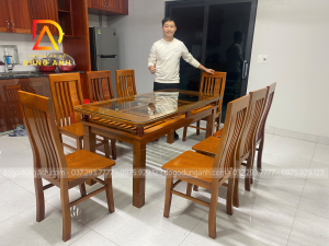 Bộ bàn ghế ăn tự nhiên siêu đẹp. Sang trọng và bắt mắt, phù hợp với phòng bếp hiện đại