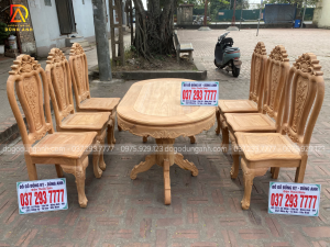 Bàn ghế ghế mẫu hoa cúc siêu đẹp, siêu VIP gỗ GÕ ĐỎ | đồ gỗ Đồng Kỵ Dũng Anh