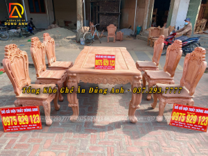 Bộ sản phẩm 6 ghế louis và 1 củ lạc cực kì là vip | Đồ Gỗ Đồng Kỵ Dũng Anh