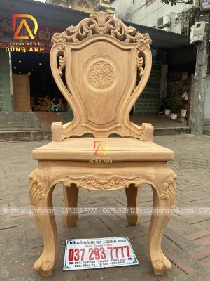 Mẫu ghế Louis Hoàng Gia phiên bản đặc biệt đục trạm vô cùng ĐẲNG CẤP (bản mộc)