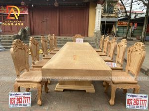 Bộ sản phẩm 12 ghế Louis Hoàng Gia + bàn nguyên khối siêu SANG TRỌNG và ĐẲNG CẤP