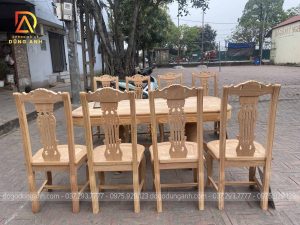 Bộ mẫu ghế Cây Đàn kết hợp bàn vén góc được chế tác trên nền thi công chất liệu gỗ Gõ Đỏ cao cấp