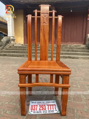 Mẫu ghế ăn Tần Thủy Hoàng - Hương Đá ( Chiều rộng mặt ghế 45cm ; chiều sâu 42cm )