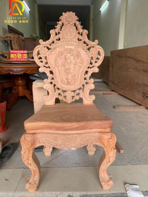 Ghế hoa hồng chất liệu Gỗ Gõ Đỏ vô cùng đẹp và sang trọng