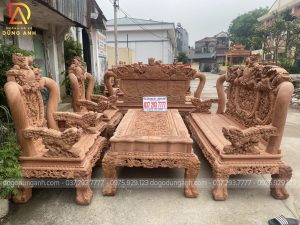 Bộ sản phẩm Nghê Bảo Đỉnh vô cùng đẳng cấp và hoành tráng của Xưởng Đồ Gỗ Dũng Anh