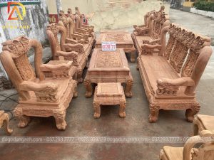 Bộ sản phẩm Minh Quốc Voi vô cùng đăng cấp được thiết kế bằng gỗ hương đá