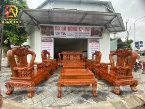 Bộ sản phẩm siêu VIP Minh Quốc Voi trên nền chất liêu gỗ Hương Đá Đẳng Cấp