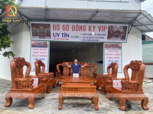 Bộ sản phẩm siêu VIP Minh Quốc Voi trên nền chất liêu gỗ Hương Đá Đẳng Cấp