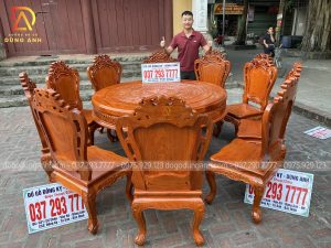 SIÊU PHẨM 10 ghế Louis Hoàng Gia + bàn đục Trống Đồng Đông Sơn cực SẮC NÉT
