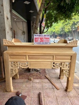 Án gian gỗ gụ mẫu trơn đơn giản mà không đơn điệu