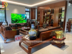 Siêu phẩm bộ sản phẩm Sofa zito chân đùi gà 5 món trên nền gỗ Hương Đá