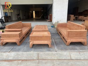 SIÊU PHẨM MỘC THÔ bộ Sofa Zito chân Đùi gà 5 món