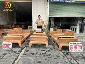 Sofa zito 5 món - gỗ Hương Đá