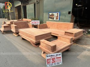 Siêu Phẩm Sofa Zito Chân Thuyền Siêu Vân - Hương Đá