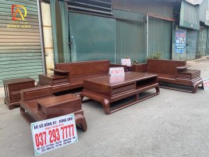 Siêu Phẩm Sofa Zito Chân Đùi Gà Hiện đại 6 món – gỗ Hương Đá