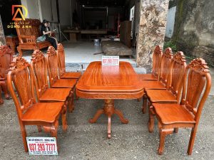 Mẫu Bàn Ghế Hoa Cúc Siêu Hiện Đại - Siêu Siêu Đẹp - Gỗ Gõ Đỏ