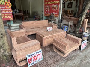 Sofa Zito Chân Thuyền 4 Món - Hương Đá