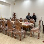 Bàn Giao SIÊU PHẨM 11 Ghế Louis Hoàng Gia + Bàn Nguyên Khối cho gia đình anh Hiếu ở TP Nam Định