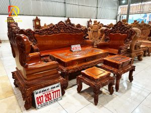 Đồ Gỗ Dũng Anh | SIÊU PHẨM Hoàng Gia Hoa Hồng Nguyên Khối 6 món -gỗ Hương Đá