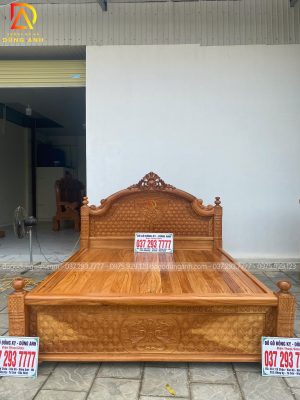 Đồ Gỗ Dũng Anh |  Mẫu Giường Vòm Hoàng Gia - Chất liệu Gỗ Gõ Đỏ