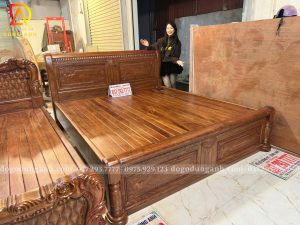 Đồ Gỗ Dũng Anh | Hoàn Thiện Sơn PU - Mẫu Giường chữ X chất liệu gỗ hương đá vô cùng đẹp và hiện đại