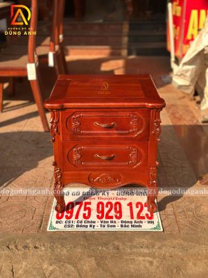 Đồ Gỗ Dũng Anh | Tủ Táp Giường l Mẫu Hoa Hồng l Chất liệu Gỗ Gõ