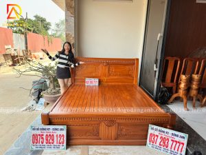 Đồ Gỗ Dũng Anh | Mẫu sản phẩm Giường  Mẫu X 1m8*2m – gỗ Gõ Đỏ