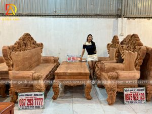 Siêu Phẩm Louis Hoàng Gia 13 Bông Hồng 6 Món Gỗ Hương Đá | Đồ Gỗ Dũng Anh
